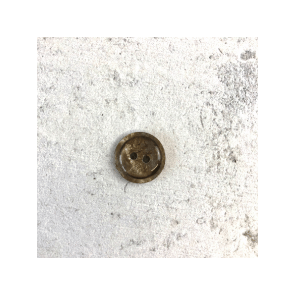 Blusenknopf - schimmernd - 15 mm - taupe